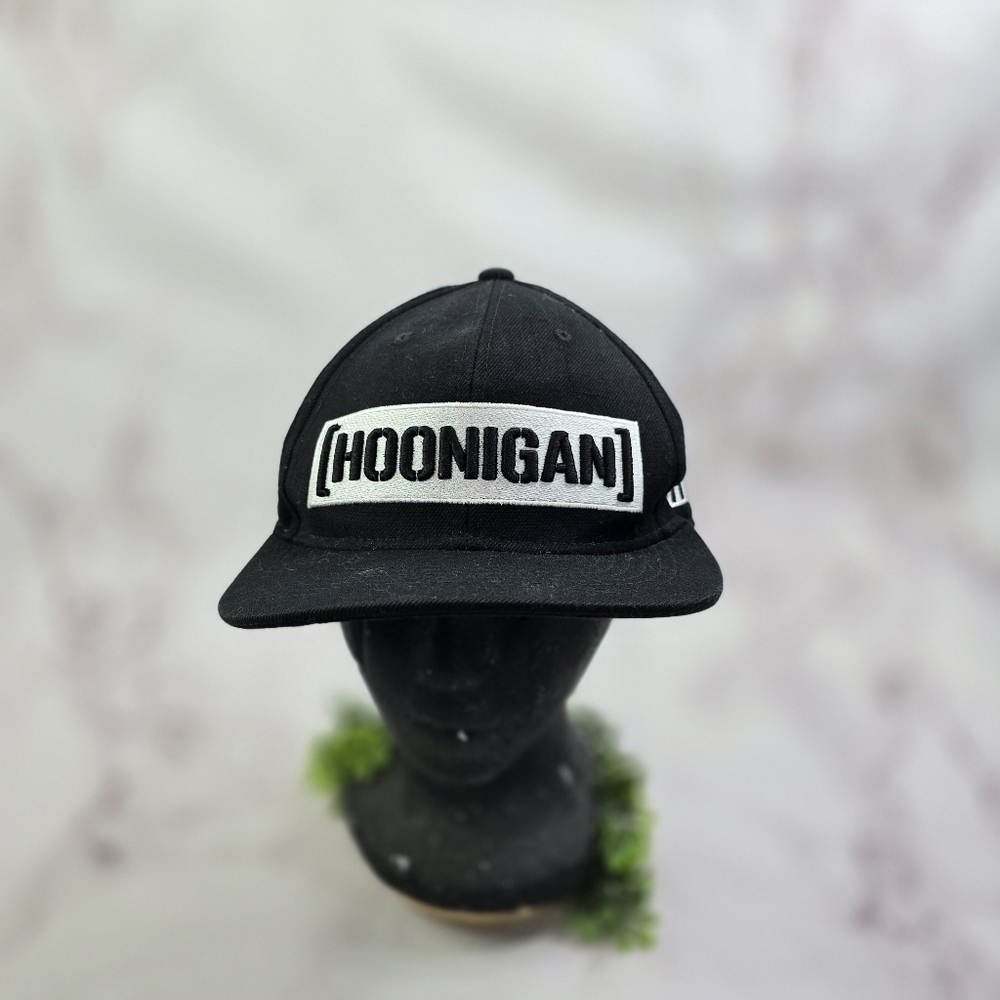 Hoonigan Hat Mens Snapback Sensor Bar Ken Cap Black White Adjustable Snap